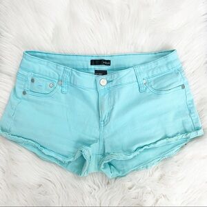 AQUA teal blue shorts size 27